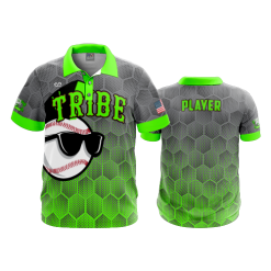 2832 FD Polo KEWASKUM-TRIBE-FLO-GREEN-FLO INK + $5