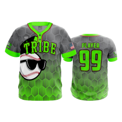 2832 FD MENS 2 BUTTON SCOOP NECK CL KEWASKUM-TRIBE-FLO-GREEN-FLO INK + $5