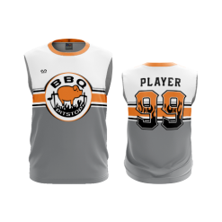 2848 FD Sport Sleeveless MENS BBQ-PIT-STOP-FLO-ORANGE-FLO INK + $5