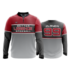 2850 FD Quarter Zip Batting Jacket LS BETTER-BASEBALL-LEGENDS