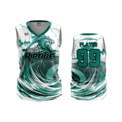 2853 FD Womens V-Neck Sleeveless SC-ELITE-RIPTIDE-WHITE