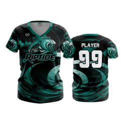 2853 FD Womens V-Neck SC-ELITE-RIPTIDE