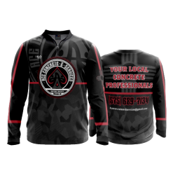 2539 FD Quarter Zip Batting Jacket LS ACE-CONCRETE