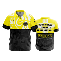 2539 FD Polo ACE-CONCRETE-FLO-YELLOW-FLO INK + $5