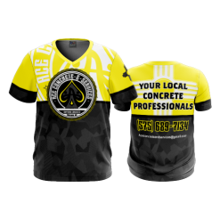 2539 FD Sport V-Neck MENS ACE-CONCRETE-FLO-YELLOW-FLO INK + $5