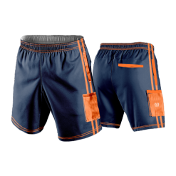 2868 LIGHTWEIGHT MICROFIBER 160gsm SHORT OHIO-TIGERS-PINSTRIPE