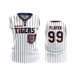 2868 FD WOMENS 2 BUTTON SCOOP NECK SLEEVELESS CL OHIO-TIGERS-PINSTRIPE