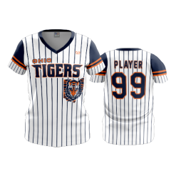 2868 FD Womens V-Neck OHIO-TIGERS-PINSTRIPE
