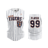 2868 FD ProTek Womens Full Button Down Sleeveless OHIO-TIGERS-PINSTRIPE