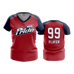 2865 FD Womens V-Neck MOV-PRIDE-RED-BASE