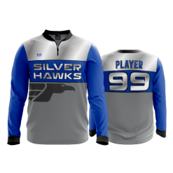 2859 FD Quarter Zip Batting Jacket LS SP-SILVERHAWKS