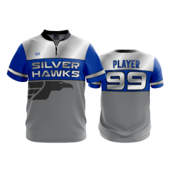 2859 FD Quarter Zip Batting Jacket SS SP-SILVERHAWKS
