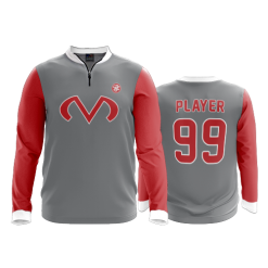 2871 FD Quarter Zip Batting Jacket LS FYC-MOJO-SP