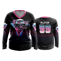 2870 FD Womens V-Neck Longsleeve VICE-CITY