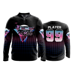 2870 FD Quarter Zip Batting Jacket LS VICE-CITY