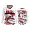 2573 FD Womens V-Neck Longsleeve CENTRAL-OHIO-TIGERS-WHITE