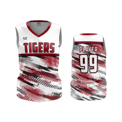 2573 FD Womens V-Neck Sleeveless CENTRAL-OHIO-TIGERS-WHITE