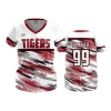 2573 FD Womens V-Neck CENTRAL-OHIO-TIGERS-WHITE