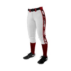 2573 FD Girls Fastpitch Pant CL CENTRAL-OHIO-TIGERS-WHITE