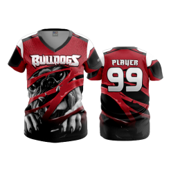 2867 FD Womens V-Neck BULLDOGS