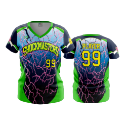 1986 FD Womens V-Neck SHOCKMASTERS-FLO INK + $5