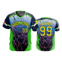 1986 FD Sport V-Neck MENS SHOCKMASTERS-FLO INK + $5