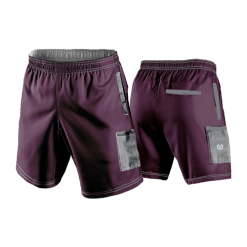 2861 LIGHTWEIGHT MICROFIBER 160gsm SHORT YARD-DAWGS-MAROON