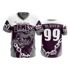 2861 FD Sport V-Neck MENS YARD-DAWGS-MAROON