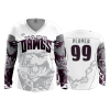 2861 FD Womens V-Neck Longsleeve YARD-DAWGS-WHITE