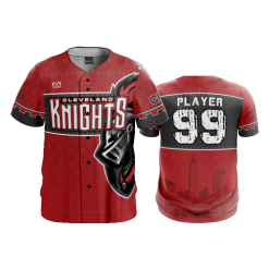 2230 FD ProTek Mens Full Button Down CLEVELAND-KNIGHTS-RED