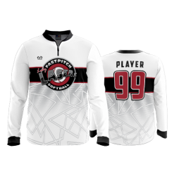 2880 FD Quarter Zip Batting Jacket LS LASERS-WHITE