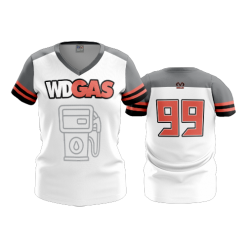 2874 FD Womens V-Neck WD-GAS-WHITE