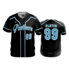 2508 FD ProTek Mens Full Button Down PANTHERS-BLACK