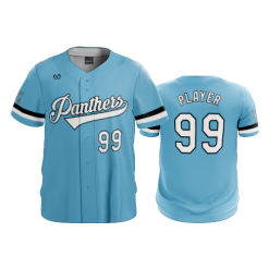 2508 FD ProTek Mens Full Button Down PANTHERS-BLUE
