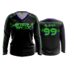 2875 FD Womens V-Neck Longsleeve AFTERSHOCK-BLACK