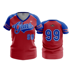 2666 FD Womens V-Neck YOUNG-GUNS-RED