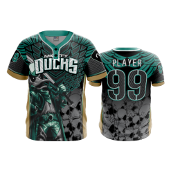2889 FD MENS 2 BUTTON SCOOP NECK CL MIGHTY-DUCKS