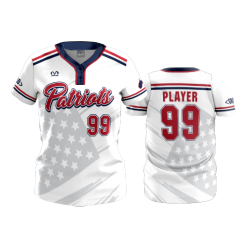 2098 FD WOMENS 2 BUTTON SCOOP NECK CL WV-LADY-PATRIOTS