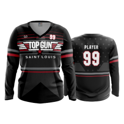 333 FD Womens V-Neck Longsleeve TOP-GUN
