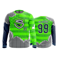 2881 FD Long Sleeve MENS S-AND-S-GREEN-FLO INK + $5