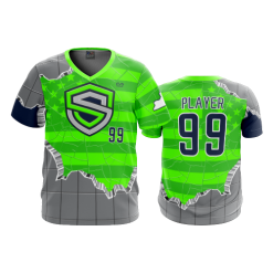 2881 FD Sport V-Neck MENS S-AND-S-GREEN-FLO INK + $5