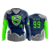 2881 FD Womens V-Neck Longsleeve S-AND-S-FLO INK + $5