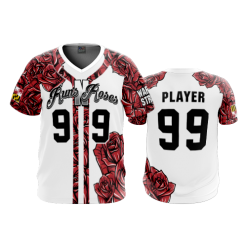 2689 FD Sport V-Neck MENS RUNS-N-ROSES-WHITE