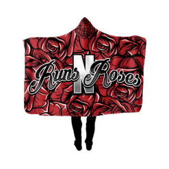 2689 FD FAN WRAP RUNS-N-ROSES-WHITE