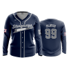 2885 FD Womens V-Neck Longsleeve STINGRAYS-FASTPITCH-NAVY
