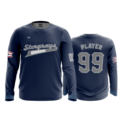 2885 FD Long Sleeve MENS STINGRAYS-FASTPITCH-NAVY
