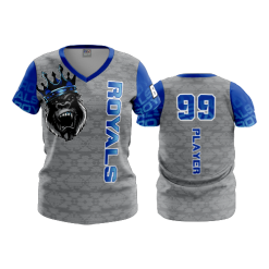 2664 FD Womens V-Neck ROYAL