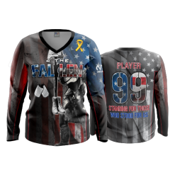 2891 FD Womens V-Neck Longsleeve FOR-THE-FALLEN