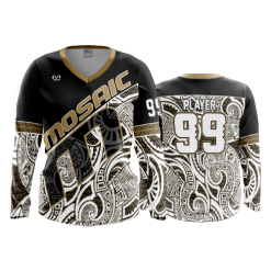 2894 FD Womens V-Neck Longsleeve MOSAIC