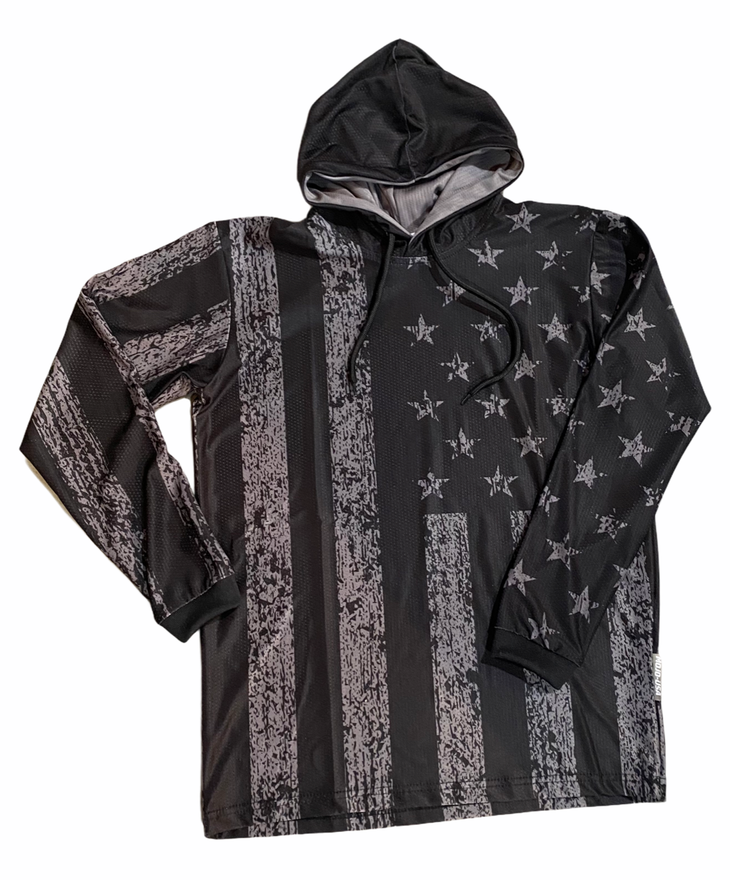 2027 CL FLAG BLACK LONGSLEEVE TS STRETCH HOODY